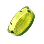 Scrumiera rotunda din sticla, Selena, 10.5 cm, culoare verde